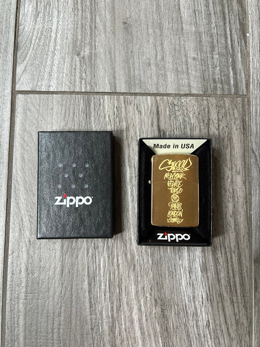 Born x Raised x Stussy Zippo Lighter Gold