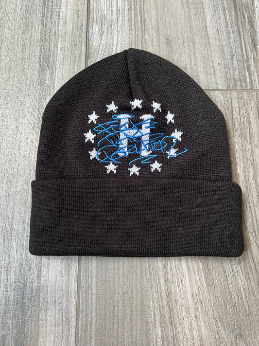 FTP x HUF Galaxy Beanie Black