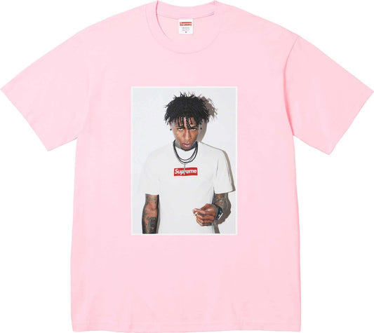 Supreme FW23 NBA Youngboy Photo Tee Light Pink